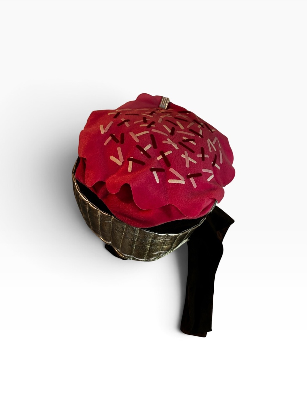 Pet Dog/Cat Costume Chocolate Cupcake w/ Sprinkles and Roses On Top - Picture 7 of 10